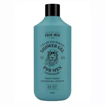 EDEN FOR MEN Гель для душа мужской тонизирующий, увлажняющий, бодрящий с ментолом 250.0