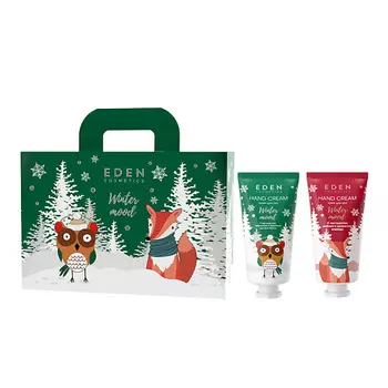 EDEN Подарочный набор Крем для рук RED с эфирными маслами+Крем для рук GREEN с эфирными маслами