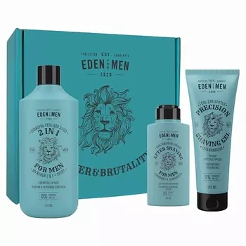EDEN Подарочный набор Шампунь-гель 2 в 1 For men+ гель для бритья + бальзам после бритья For men