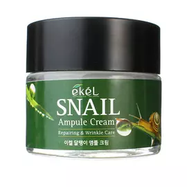 EKEL Крем для лица с Муцином улитки Ампульный Омолаживающий Ampule Cream Snail 70.0