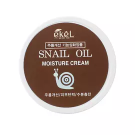 EKEL Крем для лица антивозрастной против морщин с Улиточным муцином Moisture Cream Snail 100.0