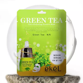 EKEL Маска для лица тонизирующая с Зеленым чаем Ultra Hydrating 25.0
