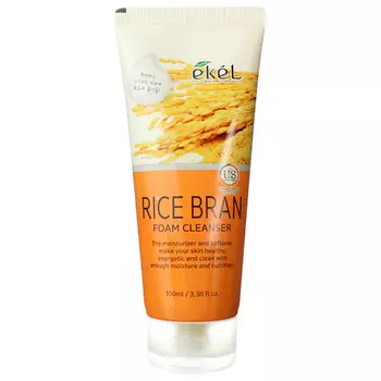 EKEL Пенка для умывания с Отрубями рисовыми Смягчающая Foam Cleanser Rice Bran 100