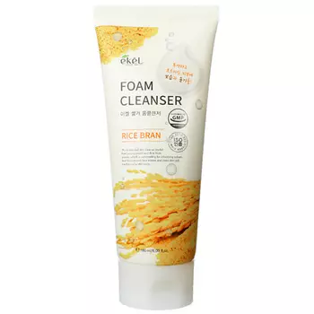 EKEL Пенка для умывания с Отрубями рисовыми Смягчающая Foam Cleanser Rice Bran 180