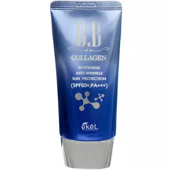 EKEL Тональный ББ крем с Коллагеном BB Cream Sun Protection SPF50+ PA+++ 50