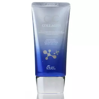 EKEL Тональный СС крем с Коллагеном Антивозрастной CC Cream Collagen SPF50+ PA +++ 50.0