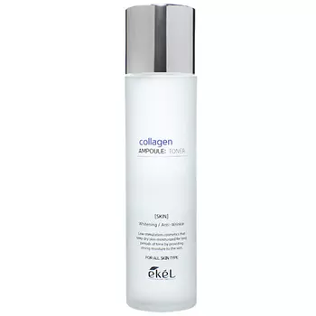 EKEL Тонер для лица ампульный c лифтинг эффектом с Коллагеном Collagen Ampoule Toner 150