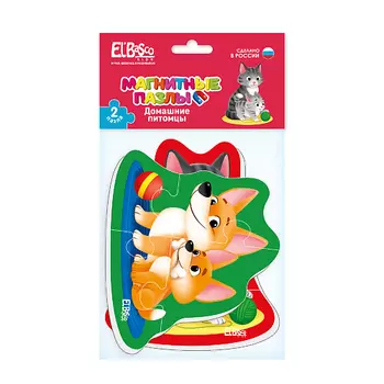 EL'BASCO Магнитный пазл для малышей "Домашние питомцы" 1.0