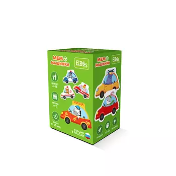 EL'BASCO Настольная игра МЕМО Машинки 1.0