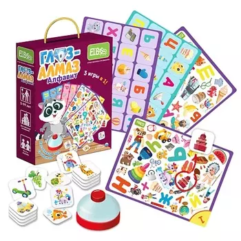 EL'BASCO Настольная игра со звонком "Глаз-Алмаз. Алфавит" 1.0