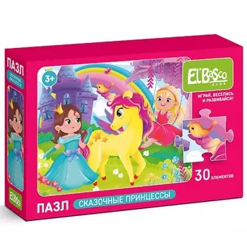 EL'BASCO Пазл детский 27х20 см Сказочные принцессы 1.0