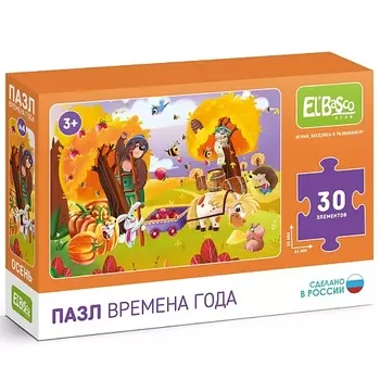 EL'BASCO Пазл детский 27х20 см Времена года Осень 1.0
