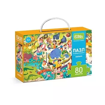 EL'BASCO Пазл - виммельбух для детей на внимательность "Зоопарк" 1.0