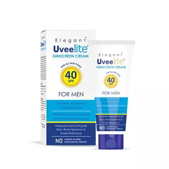 ELEGANT COSMED Солнцезащитный крем СПФ 40 для мужчин Uveelite 50.0