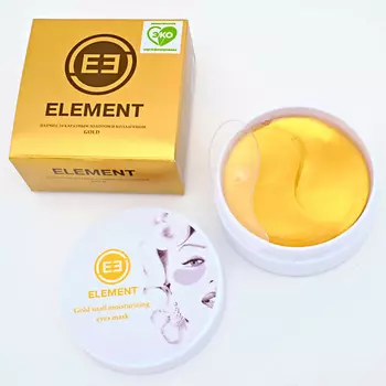 ELEMENT Гидрогелевые патчи для глаз на основе золота и коллагена 60.0
