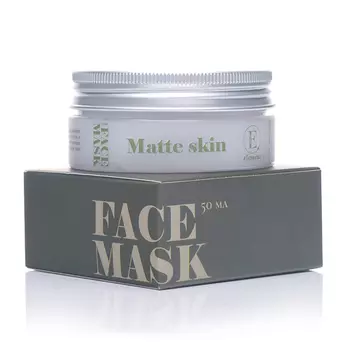 ELEMENT Очищающая и матирующая маска для лица FACE MASK Matte skin skincare extra