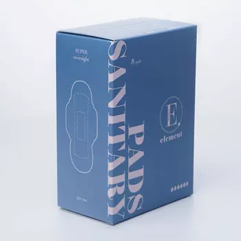 ELEMENT Прокладки для критических дней NORMAL ultra soft sanitary pads 8.0