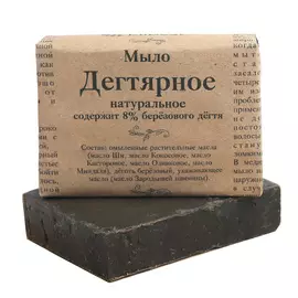 ELIBEST Дегтярное мыло 100% натуральное, для проблемной кожи 100.0