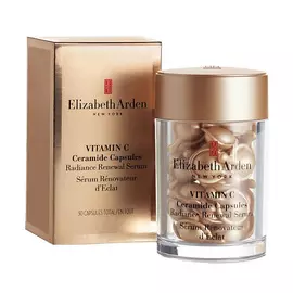 ELIZABETH ARDEN Cыворотка для лица и шеи обновляющая и придающая сияние с витамином C Vitamin C Ceramide Capsules