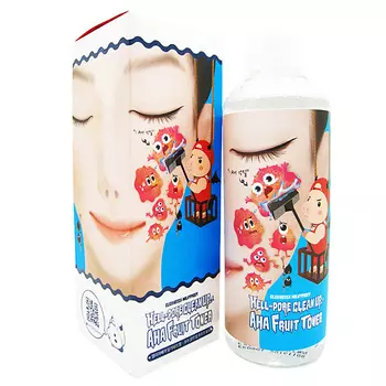 ELIZAVECCA Тонер с фруктовыми кислотами Hell-Pore Clean Up Aha Fruit Toner