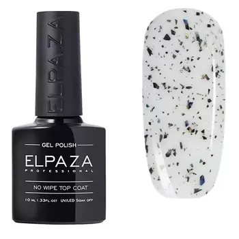 ELPAZA PROFESSIONAL Топ без липкого слоя Top No Wipe Flakes с разноцветными хлопьями 10