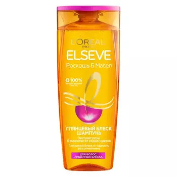 ELSEVE Шампунь для волос, лишенных блеска "Роскошь 6 масел", глянцевый блеск Extraordinary Oil