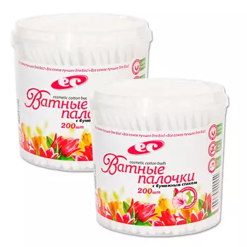 ЕМЕЛЬЯНЪ САВОСТИНЪ Палочки косметические ЭКО с бумажным стиком 400