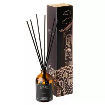 EMERGE Диффузор ароматический Баунти (Кокос и Шоколад) для дома с палочками 100.0