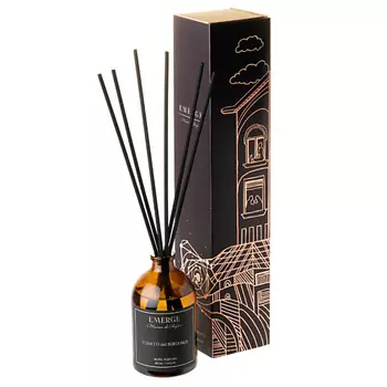 EMERGE Диффузор ароматический Табак и Бергамот для дома с палочками 100.0
