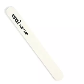 EMI Пилка для искусственных ногтей белая 100/180