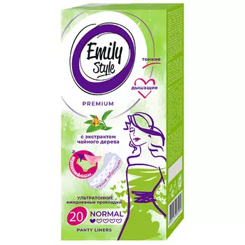 EMILYSTYLE MULTIFORM DEO прокладки ежедневные, ультратонкие, ароматизированные, чайное дерево 20.0