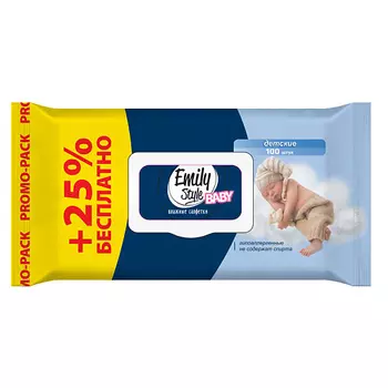EMILYSTYLE Влажные салфетки Baby, детские 100.0