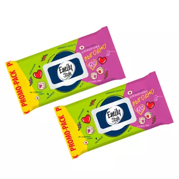 EMILYSTYLE Влажные салфетки Для всей семьи с крышкой 240.0