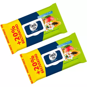 EMILYSTYLE Влажные салфетки Королевский десерт с крышкой 240.0