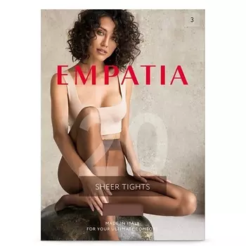 EMPATIA Прозрачные колготки из лайкры 20 DEN Bistre