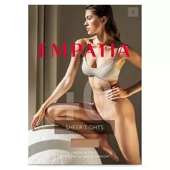 EMPATIA Прозрачные колготки из лайкры 40 DEN Beige
