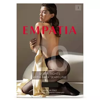 EMPATIA Прозрачные колготки со швом сзади 20 DEN