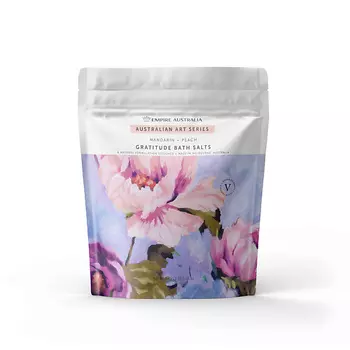 EMPIRE AUSTRALIA Соль для ванны с маслами мандарина и персика Australian Art Series