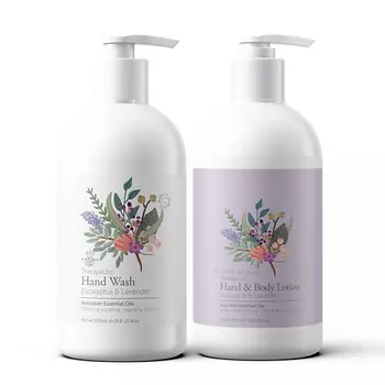 EMPIRE AUSTRALIA Жидкое мыло для рук и лосьон для тела с маслами эвкалипта и лаванды Therapeutic Series