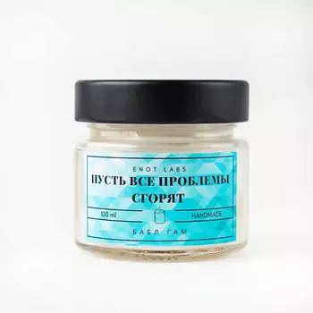 ENOT LABS Ароматическая свеча для дома Пусть все проблемы сгорят