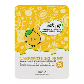 ESFOLIO Маска для лица с экстрактом Юдзу и ниацинамидами 25.0