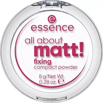 ESSENCE Фиксирующая матирующая компактная пудра all about matt!