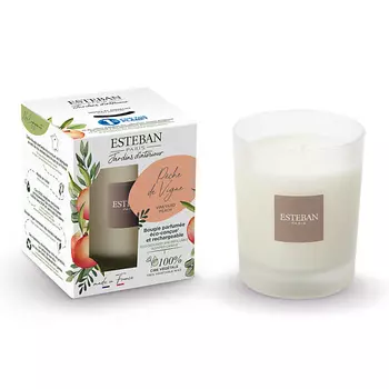 ESTEBAN PARIS PARFUMS Свеча ароматическая в стеклянном стакане Сочный персик
