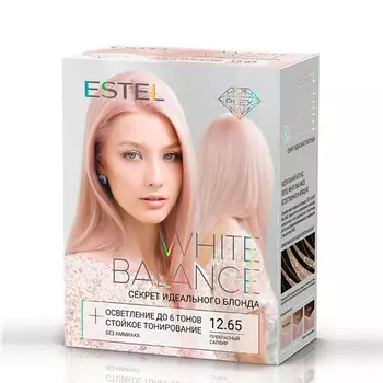 ESTEL PROFESSIONAL ESTEL Набор для осветления и тонирования волос WHITE BALANCE 12.65 прекрасный сапфир