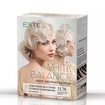 ESTEL PROFESSIONAL Набор для осветления и тонирования волос WHITE BALANCE 12.76 волнительный аметист