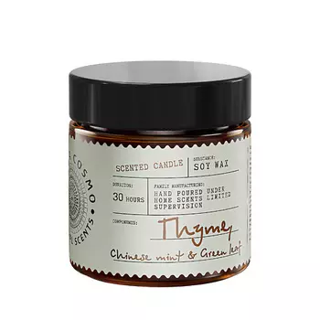 ETERIA COSMO Ароматическая свеча в банке Чабрец китайская мята и зеленый лист 88.0