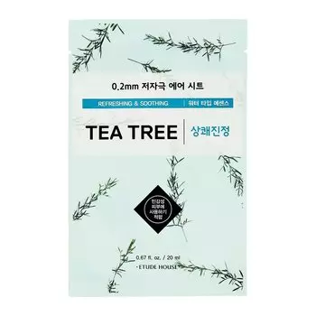 ETUDE HOUSE Маска для лица ETUDE HOUSE с экстрактом чайного дерева (освежающая и успокаивающая)