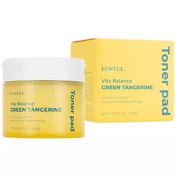EUNYUL Выравнивающие пэды с экстрактом зелёного мандарина и витаминами