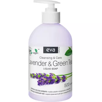 EVA NATURA Жидкое крем-мыло для рук "Лаванда и Зеленый чай" 500.0