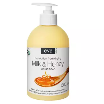 EVA NATURA Жидкое крем-мыло для рук "Молоко и Мёд" 500.0